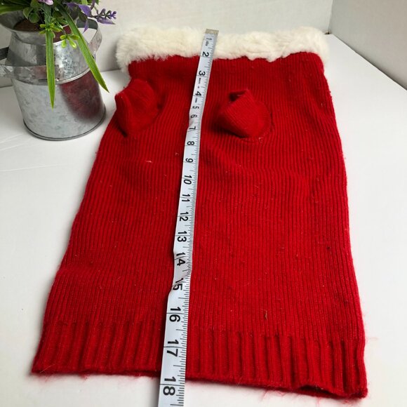 Holiday Pet Sweater with Snow flacks Size Large - Picture 3 of 5